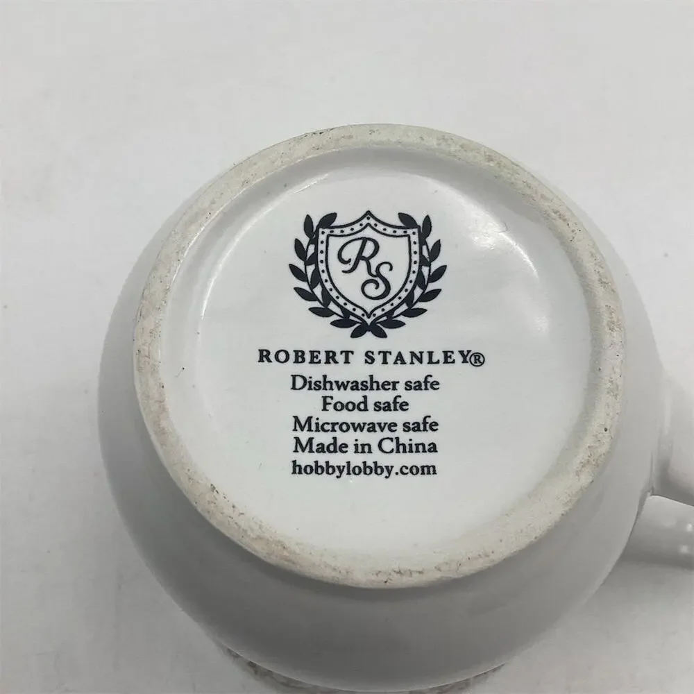 Robert Stanley Pastoral Scene Ceramic Mug‎ Horse-Drawn Carriage Design